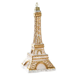 Елочное украшение 'Эйфелева башня' 13.5 см, стекло, Holiday C...