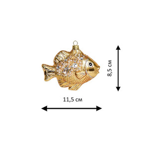 Елочное украшение 'Рыбка золотая гламурная' Holiday Classics 2