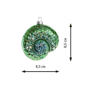 Елочное украшение 'Раковина-наутилус изумрудная' Holiday Classics 3