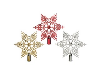 Верхушка 'Звезда' узорная, 20 см, Holiday Classics, в ассорти...