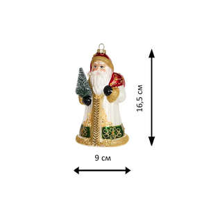 Елочное украшение 'Дед Мороз с елочкой' стекло, Holiday Classics 2