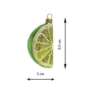Елочное украшение 'Долька лайма' стекло, Holiday Classics 2