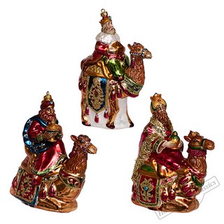 Волхв с дарами на верблюде, стекло, в ассортименте, Holiday C...