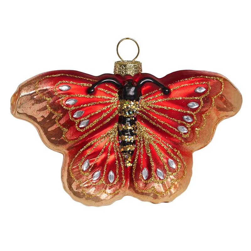 Елочное украшение 'Бабочка Янтарница' стекло, Holiday Classics