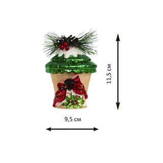 Елочное украшение 'Лесной домик' стекло, Holiday Classics 2