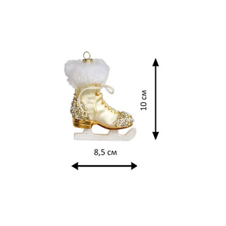 Елочное украшение 'Фигурный конек с бисером' стекло, Holiday Classics 3