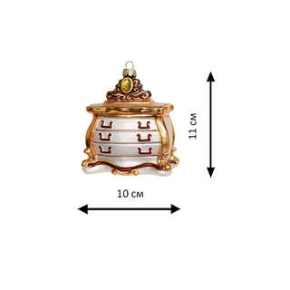 Елочное украшение 'Старинный комод' стекло, Holiday Classics 2