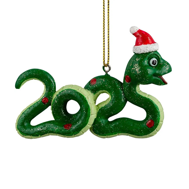 Елочная игрушка 'Змея 2025' 9 см, ErichKrause Decor (символ года)