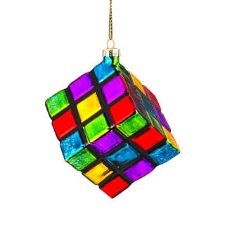Елочная игрушка 'Кубик Рубика' 8 см, стекло, ErichKrause Decor 1