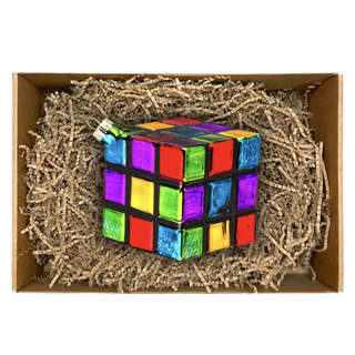 Елочная игрушка 'Кубик Рубика' 8 см, стекло, ErichKrause Decor 4