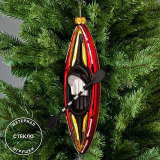 Елочная игрушка 'Каяк' 14 см, стекло, ErichKrause Decor 3