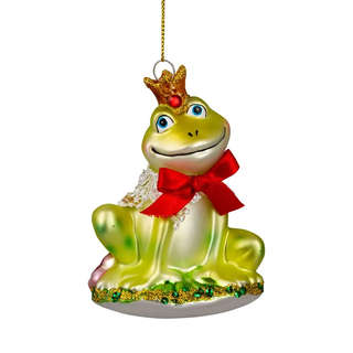 Елочная игрушка стекло 'Царевна Лягушка' 11 см, ErichKrause D...