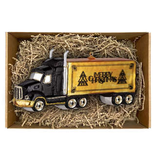 Елочная игрушка 'Праздник к нам приходит' (фура) 17 см, стекло, ErichKrause Decor 4