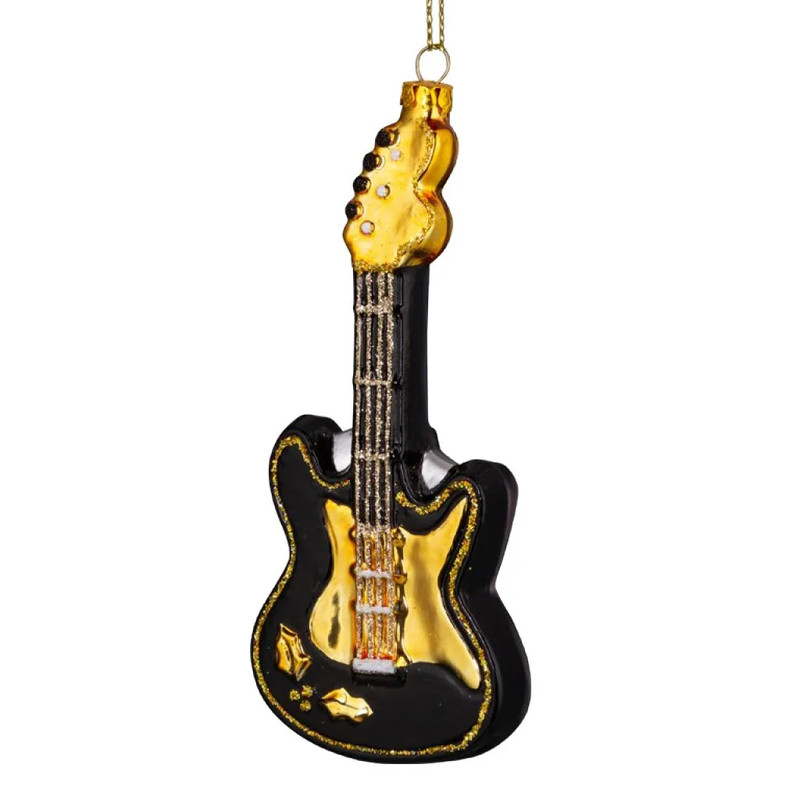 Елочная игрушка 'Гитара суперзвезды' 14 см, стекло, ErichKrause Decor