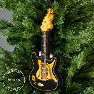Елочная игрушка 'Гитара суперзвезды' 14 см, стекло, ErichKrause Decor 3