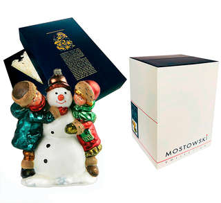 Ёлочная игрушка «Зимние игры», стекло, Komozja 2