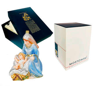 Елочная игрушка «Мария с Иисусом», стекло, Komozja 2