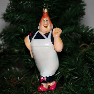 Елочная игрушка 'Фрекен Бок', стекло, Komozja 1