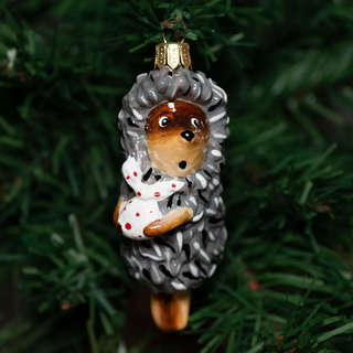 Елочная игрушка 'Ёжик в тумане', стекло, Komozja 2