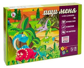 Игра настольная 'Ищи меня' В Эпохе Диназавров', с карточками 2