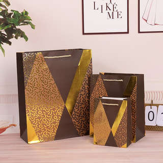 Пакет подарочный 'Сraquelure' желтый. Цена за 1 пакет размеро...