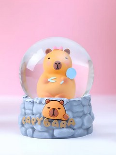 Хрустальный шар-сюрприз 'Capybara life' 10 см, в ассортименте. Цена за 1 шт 3
