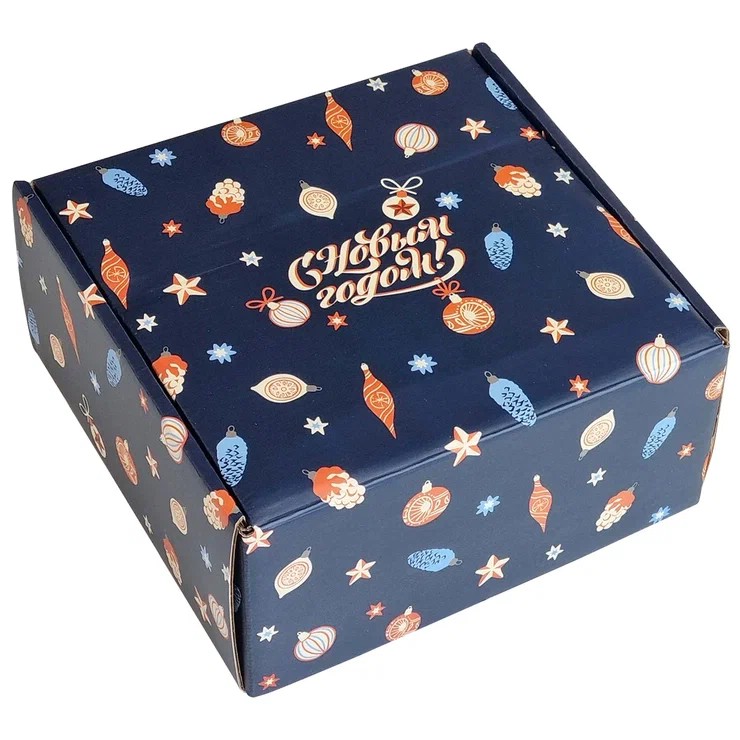 Коробка подарочная 'Nostalgia' 20х20х10 см, Be Smart, синяя