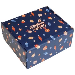 Коробка подарочная Be Smart Nostalgia, 23х26х12 см, синяя