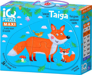 IQ Пазл Напольный Тайга, 6 пазлов, 36 деталей