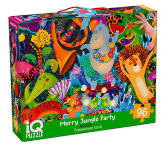 IQ Пазл: Весёлая вечеринка в джунглях, 96 элементов, 6+ 1