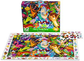 IQ Пазл: Весёлая вечеринка в джунглях, 96 элементов, 6+ 5