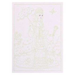 IQ Раскраски. 3D контур. Набор 6 макси. Разноцветный микс 5