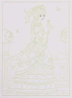 IQ Раскраски. 3D контур. Набор 7 макси. Разноцветный микс 3