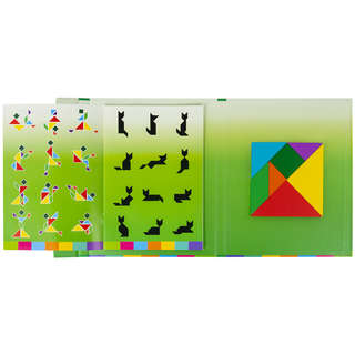 Головоломка деревянная 'Танграм' на магнитах, с примерами, Brauberg Kids 6