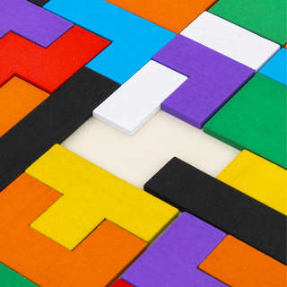 Головоломка деревянная 'Тетрис' 40 элементов, 18х27 см, Brauberg Kids 6