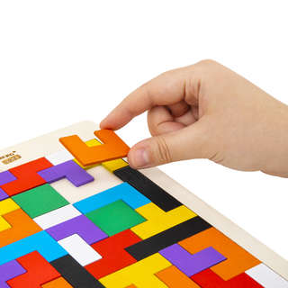 Головоломка деревянная 'Тетрис' 40 элементов, 18х27 см, Brauberg Kids 7
