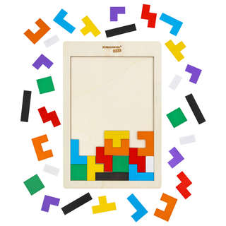 Головоломка деревянная 'Тетрис' 40 элементов, 18х27 см, Brauberg Kids 8