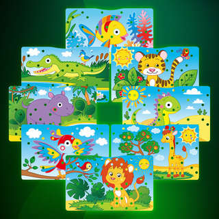 Конструктор с шуруповертом и мозаикой Brauberg Kids, 247 деталей 10