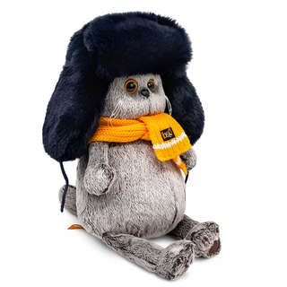 Басик в меховой шапке и шарфе, 25 см, Budi Basa 2