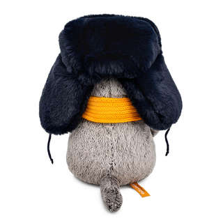 Басик в меховой шапке и шарфе, 25 см, Budi Basa 3