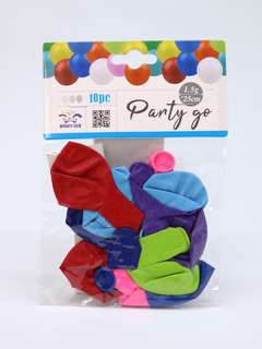 Набор воздушных шаров 10 шт. 'Matt vibrant balloons', (25 см) 2