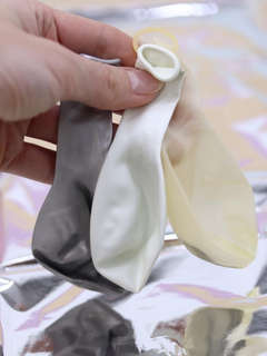 Набор воздушных шаров 25 шт. 'Air heart', silver 8