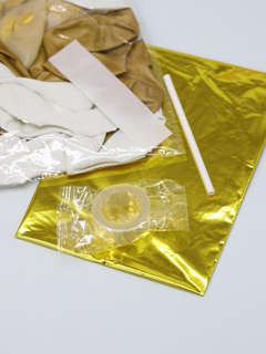 Набор воздушных шаров 28 шт. 'Air heart', золотой 3