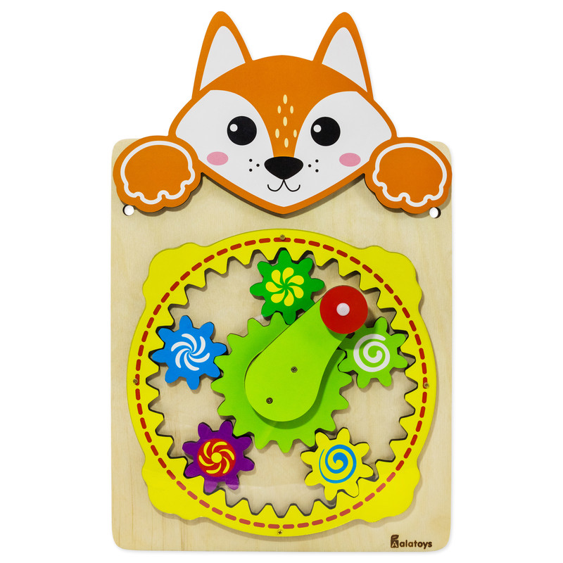Настенная бизидоска Alatoys Лисичка, вращающийся круг