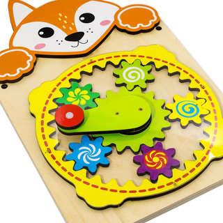 Настенная бизидоска Alatoys Лисичка, вращающийся круг 6