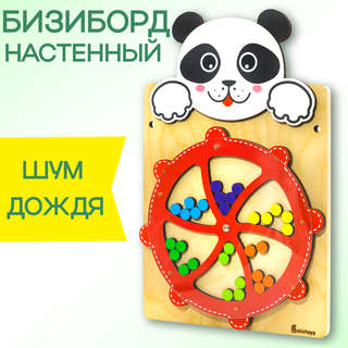 Настенная бизидоска Alatoys Панда, вращающийся круг 3