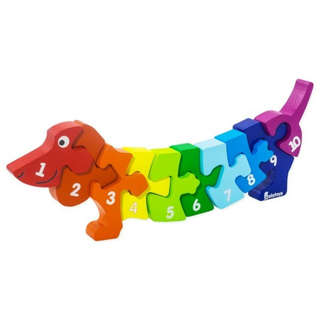 Пазл 'Такса' дерево, 26 см, Alatoys