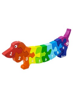 Пазл 'Такса' дерево, 26 см, Alatoys 3