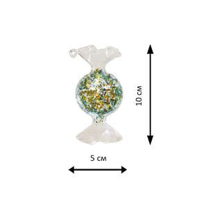 Конфета 'Калейдоскоп' стекло, 7.5 см, зеленая, Holiday Classics 2