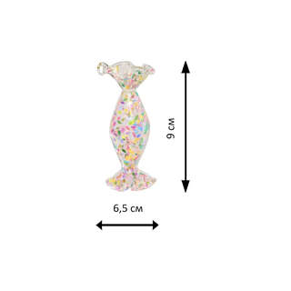 Конфета 'Разноцветный лед' стекло, 9 см, Holiday Classics 2